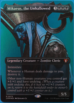 Mikaeus, the Unhallowed (Borderless 675) FOIL Commander Masters NM (500365) - Image 1