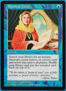 Mystical Tutor Mirage NM Blue Uncommon MAGIC MTG CARD (ID# 499288) ABUGames - Image 1