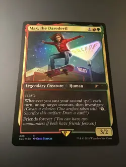 MTG Secret Lair x Stranger Things #345 Max, the Daredevil Foil NM - Image 1
