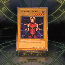 LOB-E095 Succubus Knight YuGiOh Card NM - Image 1