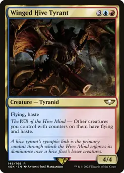 1x Winged Hive Tyrant - NM - Warhammer 40,000 - SPARROW MAGIC mtg - Image 1
