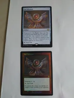 Sol Talisman x 2 MH2 Artifacts. 1 is retro foil Magic the Gathering Card. - Image 1