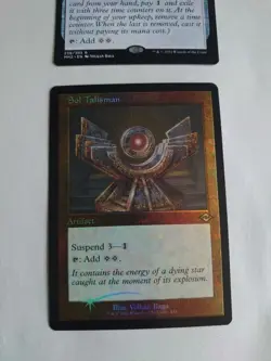 Sol Talisman x 2 MH2 Artifacts. 1 is retro foil Magic the Gathering Card. - Image 2