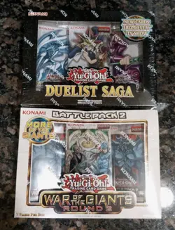 Yugioh Sealed War Of The Giants Round 2 & Duelist Saga Mini Boxes - Image 1