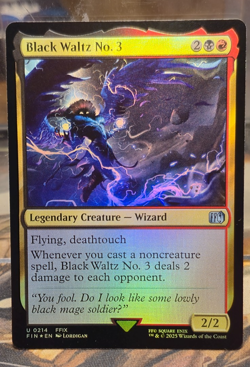 FOIL U 0214 Black Waltz No. 3 Wizard FFIX Uncommon Final Fantasy Card MTG FFIX - Image 1