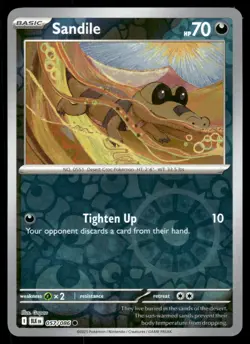SANDILE [FOIL] - 057/086 - BLACK BOLT BLK REVERSE HOLO ENGLISH - NM - Image 1
