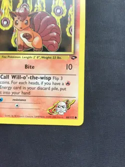Pokemon Cards: Gym Challenge 1st Edition Common: Blaine's Vulpix 66/132 - Image 4