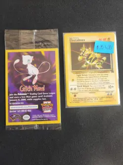 Pokemon Electabuzz #2 Promos Wizards Black Star Mewtwo Strikes Back 2000 Sealed - Image 1