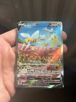 Pokemon TCG - Beedrill V 161/189 - Astral Radiance Alternate Art - NM - Image 1