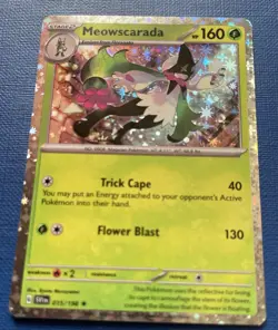 Meowscarada 015/198 Cosmos Holo Pokemon TCG Scarlet & Violet Base Set - Image 1