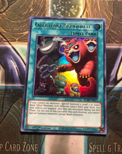 *** OBEDIENCE SCHOOLED *** 1ST EDITION ULTRA RARE BLAR-EN071 YUGIOH! - Image 1