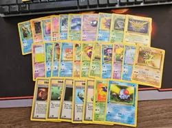 28 × Pokemon Cards 1st Edition Fossil Set Near Complete Uncommon Common Bulk Lot - Image 1