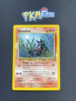 Pokemon TCG Houndour Neo Discovery 24/75 Regular Rare LP. - Image 1