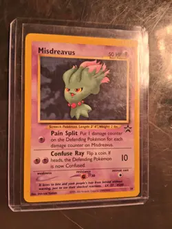 * Misdreavus 39 WOTC Black Star Promo Pokemon 2001 Vintage TCG NM - Image 1