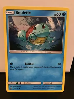 Squirtle 33/214 Pokemon Unbroken Bonds Cosmos Holo Common - Image 1