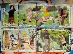 Naruto Kayou Complete Set Of 8 PU Cards CCG TCG Super Rare Holo Foil - Image 1