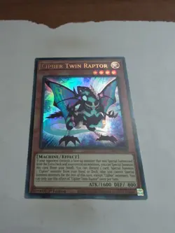 Yugioh Cipher Twin Raptor 1st Edition Holo GFP-En109 - Image 1