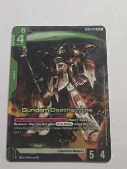 Gundam Card Game - Gundam Deathscythe GD01-025 LR Raw Near Mint/Mint - Image 2