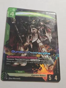 Gundam Card Game - Gundam Deathscythe GD01-025 LR Raw Near Mint/Mint - Image 3