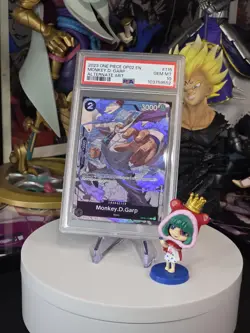 PSA 10 Monkey D Garp Alt Art OP02 115 Paramount English ONE PIECE Card Game - Image 1