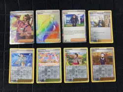 lot of 8 Trainer Supporter Pokemon cards - Image 1