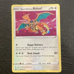2021 Special Delivery Bidoof SWSH177 SWSH: Sword & Shield Promo Cards Holo - Image 1