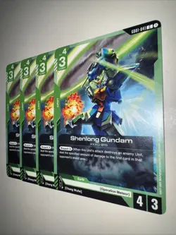 GD01-041 Shenlong Gundam X4 Playset Gundam TCG CCG English Card Game - Image 3