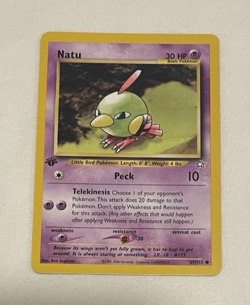 1x Natu - 67/111 - Neo Genesis - 1st Edition - Pokemon Card - LP - Image 1