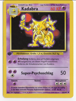 Kadabra 1st Edition GERMAN 32/102 Base Set Pokemon Card - Image 1