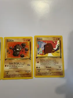 First Edition Pokemon TCG 5 Card Bundle NO DUPLICATES! Jungle/Rocket/Fossil/Neo - Image 2