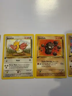 First Edition Pokemon TCG 5 Card Bundle NO DUPLICATES! Jungle/Rocket/Fossil/Neo - Image 3