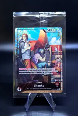 PSA Magazine Promo July 2025 One Piece SHANKS OP09-001 Holo Promo Card Sealed - Image 1