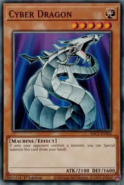 SDCS-EN003 CYBER DRAGON COMMON 1ST EDITION YuGiOh CARD - Image 1