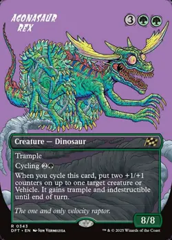 x1 Agonasaur Rex - Borderless R MTG Aetherdrift M/NM, English - Image 1