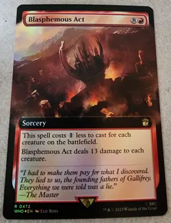 Blasphemous Act - #472 Foil (Extended Art) Universes Beyond: Doctor Who - Mtg - Image 1