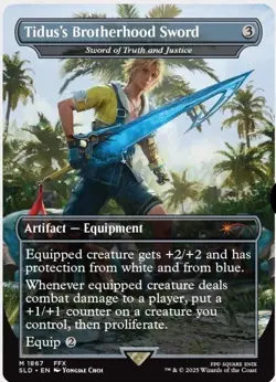 MTG x FINAL FANTASY SECRET LAIR - TIDUS'S BROTHERHOOD SWORD #1867 NON-FOIL - Image 1