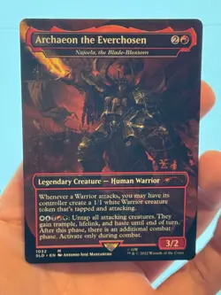 1X Archaeon the Everchosen BORDERLESS MINT MTG Magic Najeela Secret Lair Sigmar - Image 1