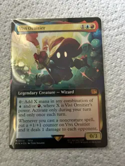 Vivi Ornitier 0514 - Extended Art Borderless - FOIL - MTG Final Fantasy - NM - Image 2