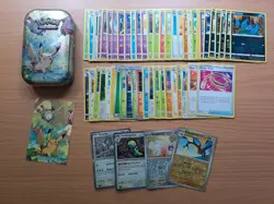Pokemon TCG Mini Tin Pikachu Gift Bundle Art Card Reverse Holo & Holo - Image 1