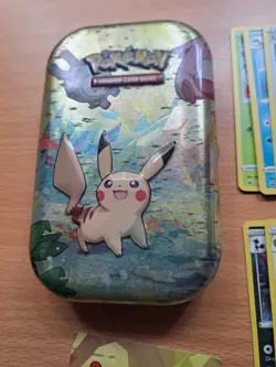 Pokemon TCG Mini Tin Pikachu Gift Bundle Art Card Reverse Holo & Holo - Image 2