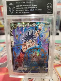 Ultimate Form Son Goku P-059 PR Gold Stamp Foil Dragon Ball Super Card TCG 9.5 - Image 2