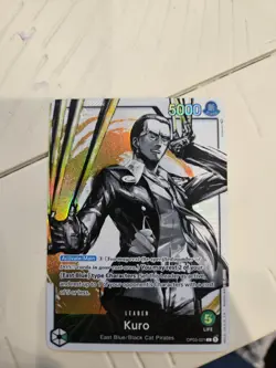 One Piece Card Game Kuro Leader OP03-021 Alt Art English - Green - NM - Image 1