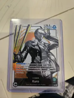 One Piece Card Game Kuro Leader OP03-021 Alt Art English - Green - NM - Image 2