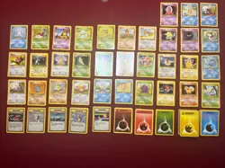 43 Card Lot Pokemon Common & Uncommon Pokemon Base Set 2 - Image 1