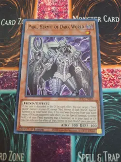 Yugioh Parl, Hermit of Dark World SR13-EN003 Super Rare 1st Edition Near Mint - Image 1