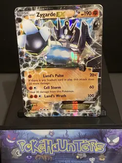 Pokemon Card Zygarde Ex Xy151 Black Star Promo Played - Image 1