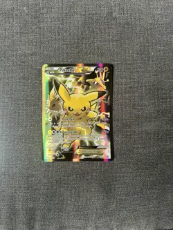 Pokemon TCG Pikachu EX XY124 Black Star Promo Card 2016 - Image 1