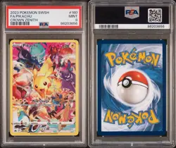 PSA 9 PIKACHU 160/159 2023 POKEMON CROWN ZENITH SECRET RARE FULL ART GRADED CARD - Image 3