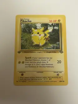 Pokemon Card Jungle 1st Edition Pikachu 60/64 Near Mint - Image 1