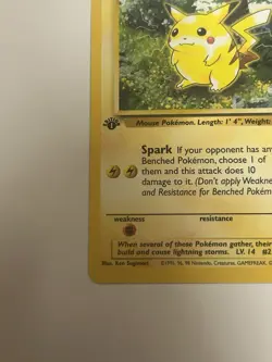 Pokemon Card Jungle 1st Edition Pikachu 60/64 Near Mint - Image 3